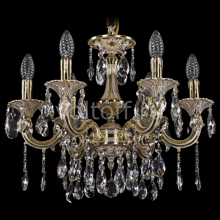 Подвесная люстра Bohemia Ivele Crystal Подвесная люстра Bohemia Ivele CrystalЭлитные светильники<br>Артикул - BI_1707_6_125_A_GI,Серия - 1707<br>