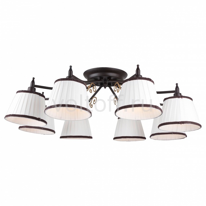 Потолочная люстра Arte Lamp Потолочная люстра Arte LampПотолочные светильники модерн<br>Артикул - AR_A6344PL-8BR,Серия - Capri<br>