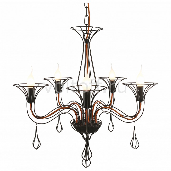 Подвесная люстра Arte Lamp Подвесная люстра Arte LampКлассические потолочные светильники<br>Артикул - AR_A3225LM-5BK,Серия - Artefact<br>