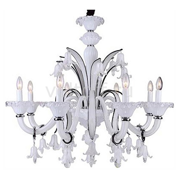 Подвесная люстра IDLamp Подвесная люстра IDLampЭлитные светильники<br>Артикул - ID_477_8-white,Серия - 477<br>