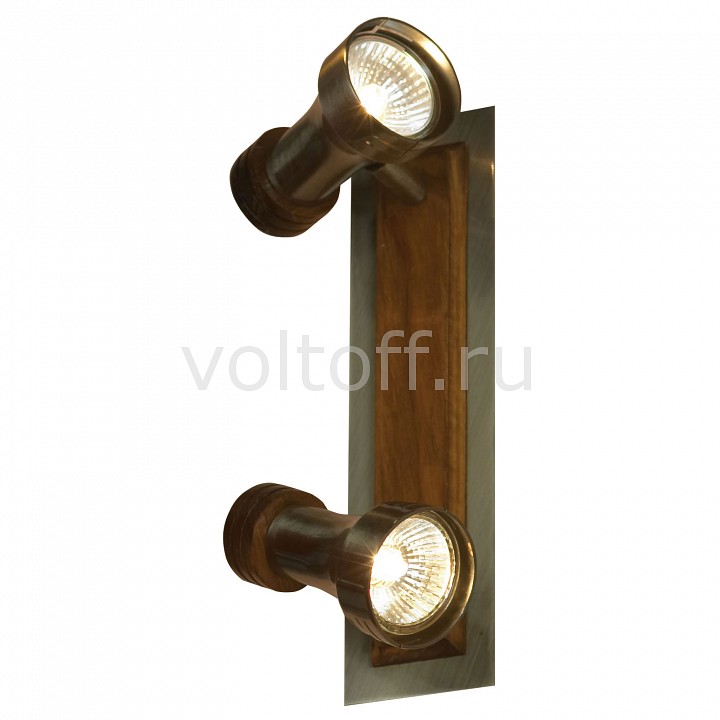 Спот Lussole Спот LussoleСветильники под бронзу<br>Артикул - LSL-7101-02,Серия - Novara<br>