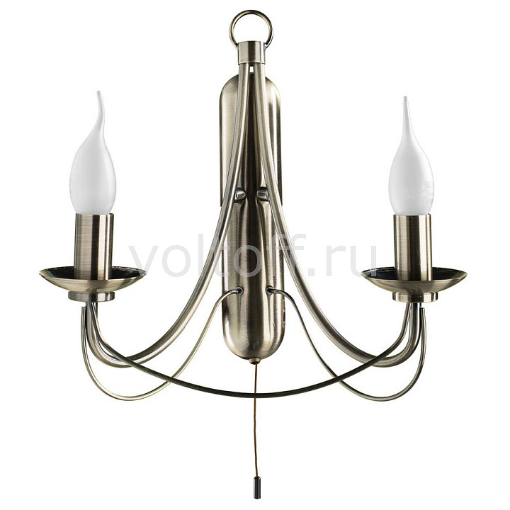Бра Arte Lamp Бра Arte LampСветильники под бронзу<br>Артикул - AR_A6300AP-2AB,Серия - Maypole<br>