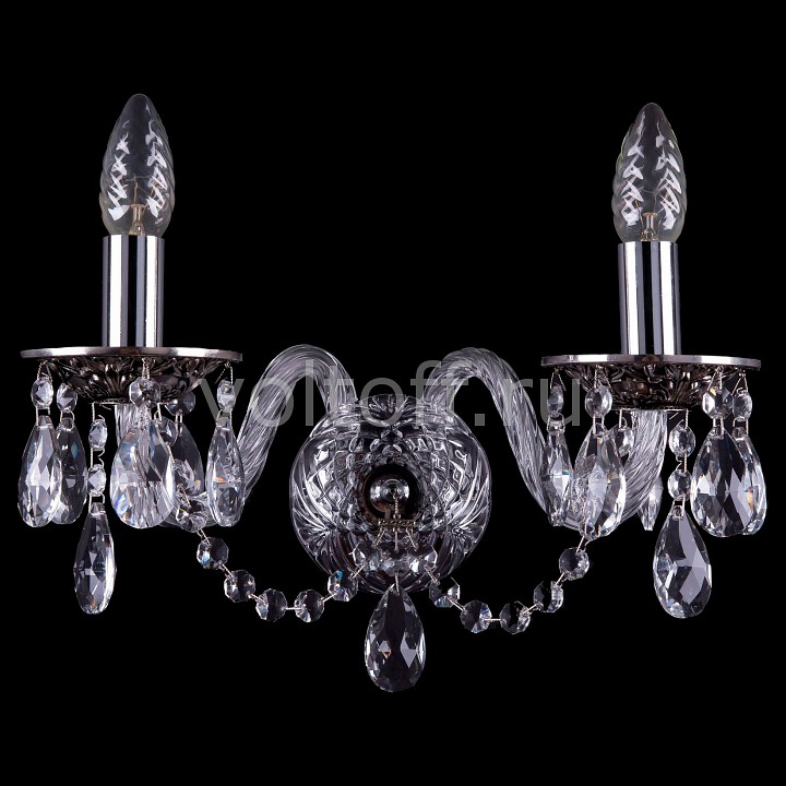 Бра Bohemia Ivele Crystal Бра Bohemia Ivele CrystalЭлитные светильники<br>Артикул - BI_1600_2_NB,Серия - 1600<br>