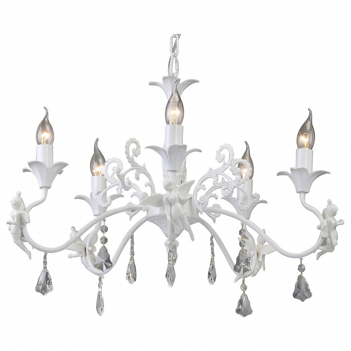 Подвесная люстра Arte Lamp Подвесная люстра Arte LampЭлитные светильники<br>Артикул - AR_A5349LM-5WH,Серия - Angelina<br>