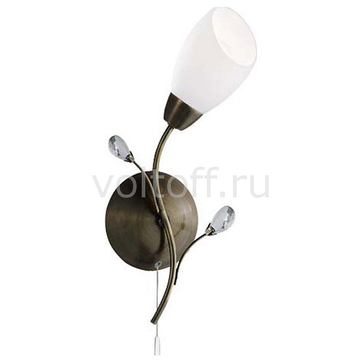 Бра Arte Lamp Бра Arte LampСветильники под бронзу<br>Артикул - AR_A2766AP-1AB,Серия - Gardenia<br>